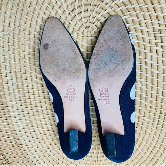 POLKA DOT HEEL SHOES [PALOMA ] VTG SIZE 8 - Picture 3 of 6